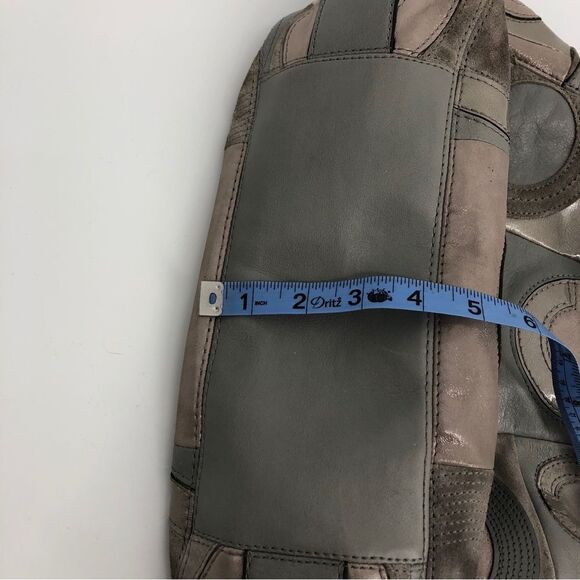 Coach RARE Mia Inlaid C Maggie Hobo Bag #15770 Gray Silver Leather - Picture 16 of 16